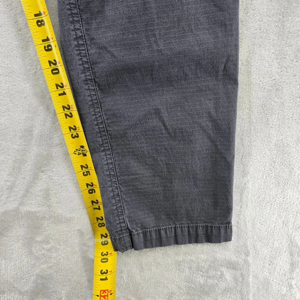 Vuori Ripstop Climber Pants Mens Large Charcoal Gray Elastic Waist Cargo Jogger